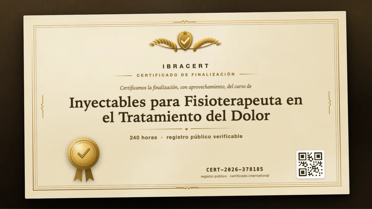 Portada del curso Inyectables para Fisioterapeuta en el Tratamiento del Dolor