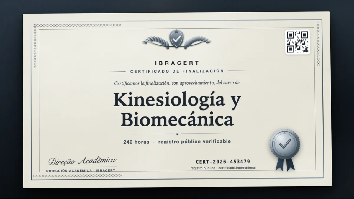 Portada del curso Kinesiología y Biomecánica