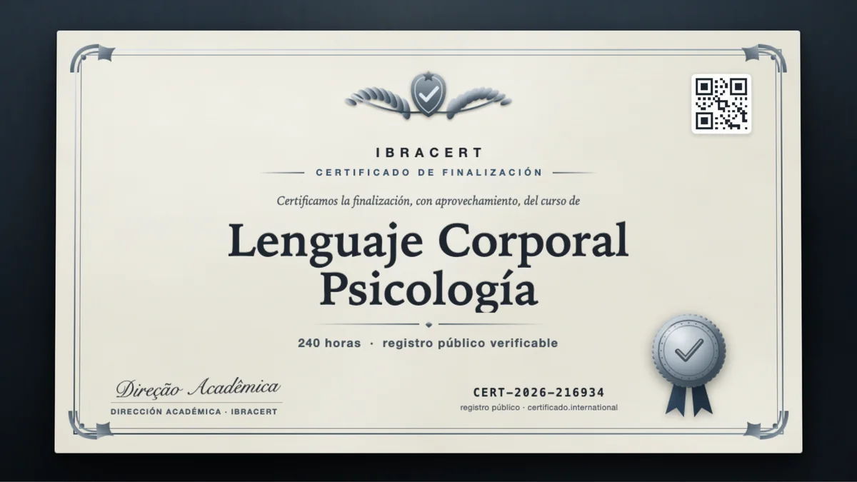Portada del curso Lenguaje Corporal Psicología