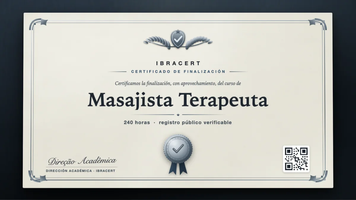 Portada del curso Masajista Terapeuta