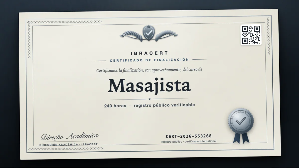 Portada del curso Masajista