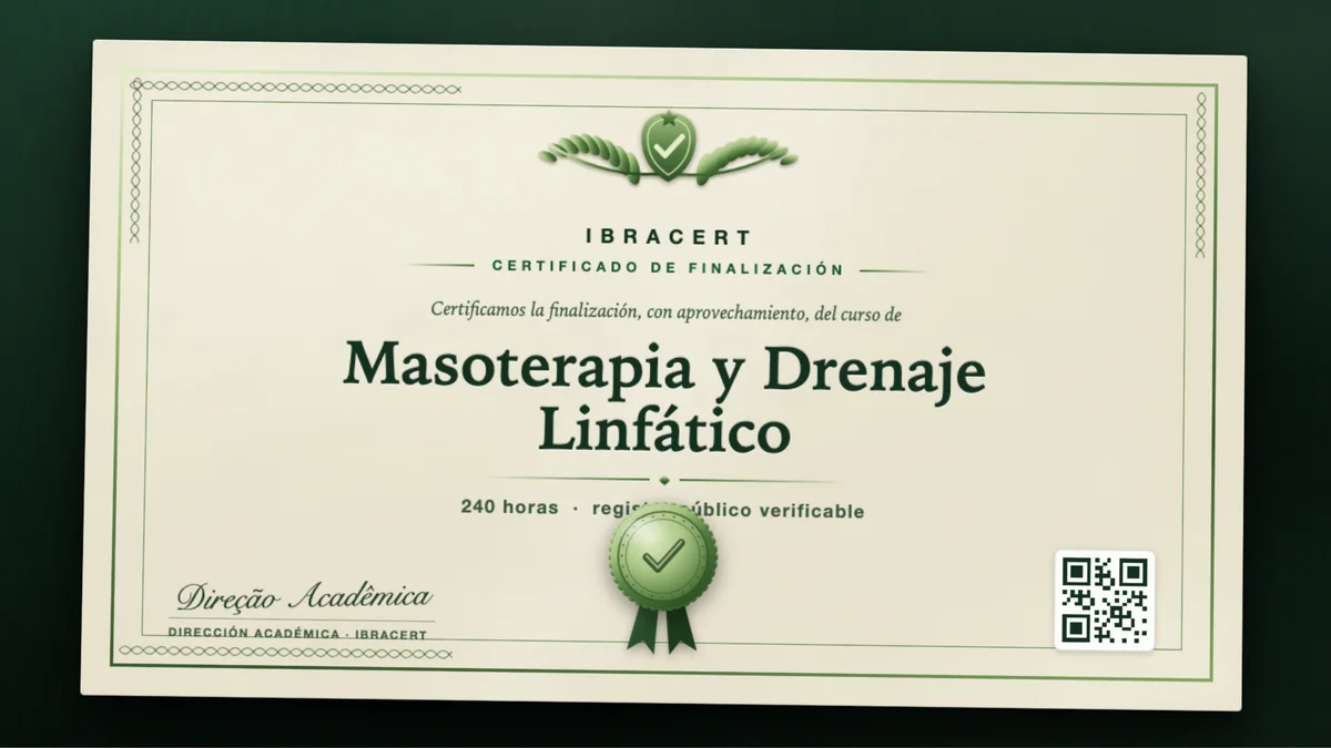 Portada del curso Masoterapia y Drenaje Linfático