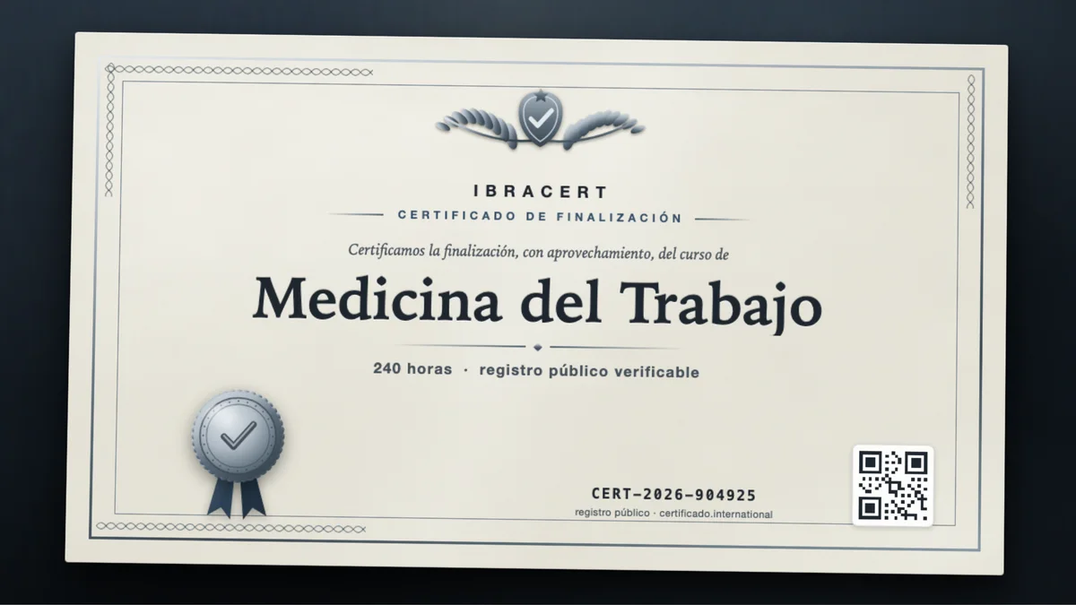 Portada del curso Medicina del Trabajo