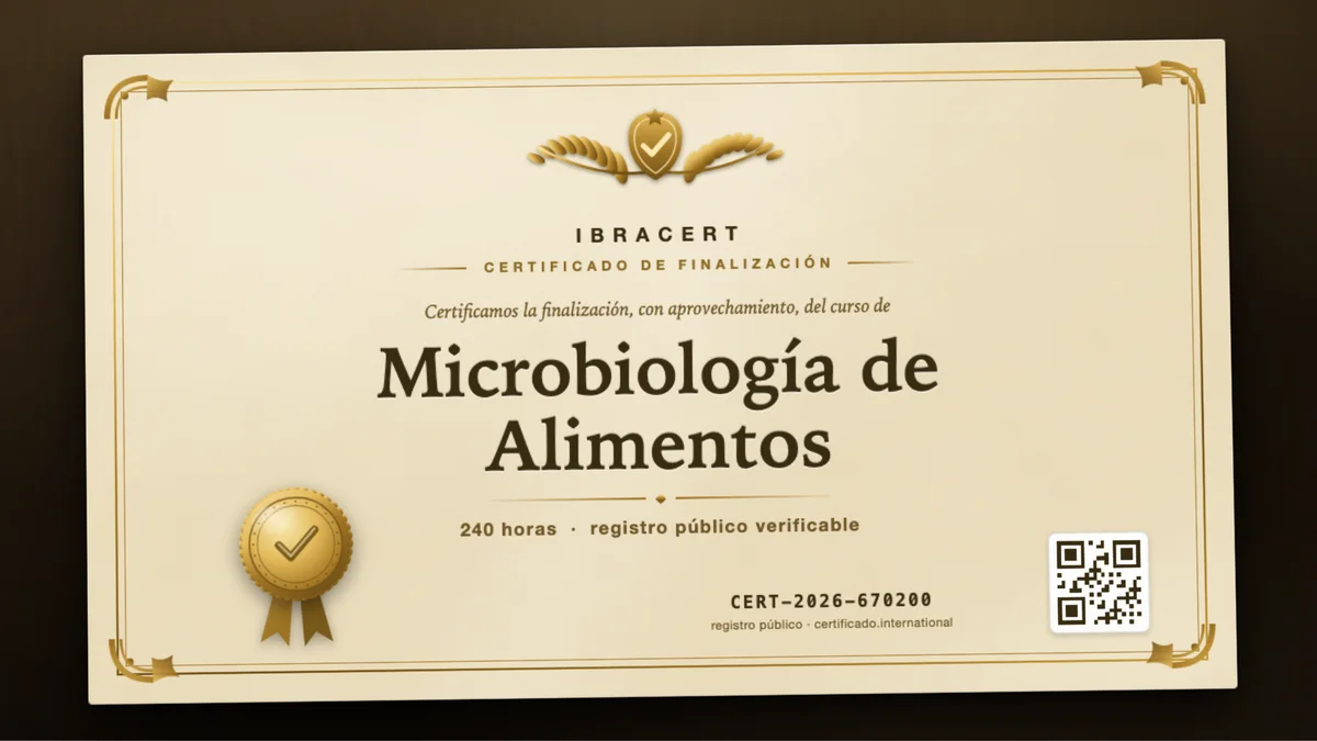 Portada del curso Microbiología de Alimentos