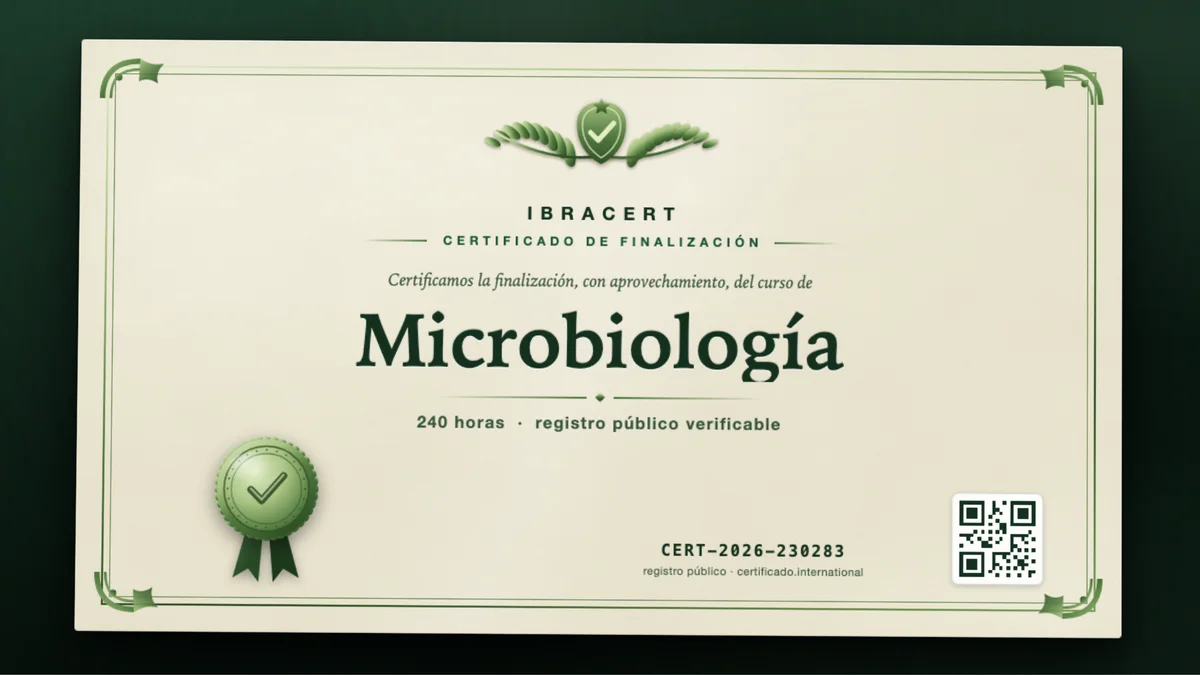 Portada del curso Microbiología