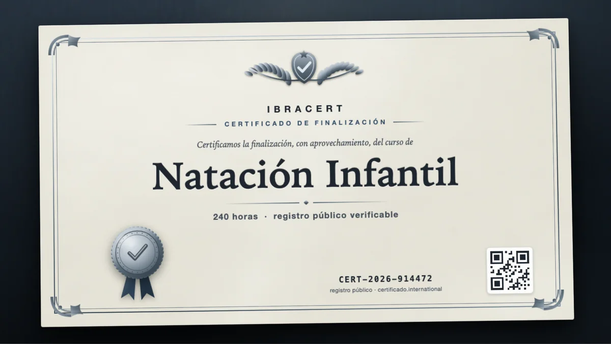 Portada del curso Natación Infantil