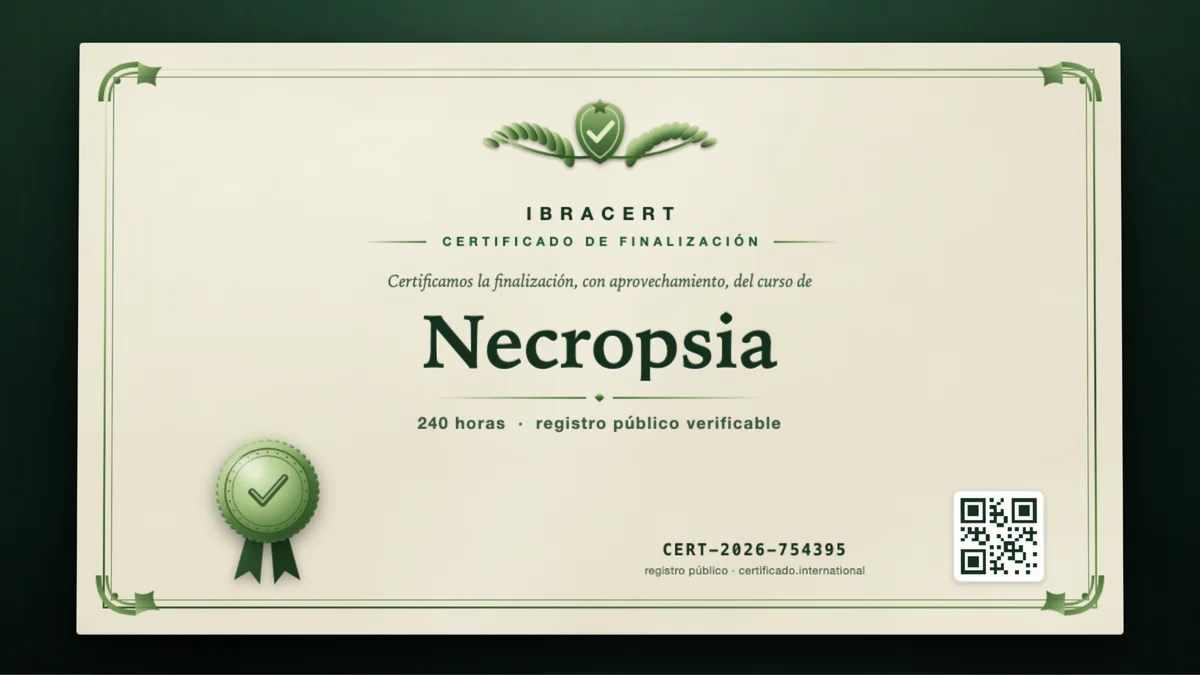 Portada del curso Necropsia