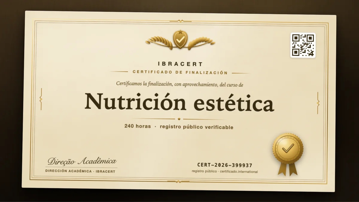Portada del curso Nutrición estética