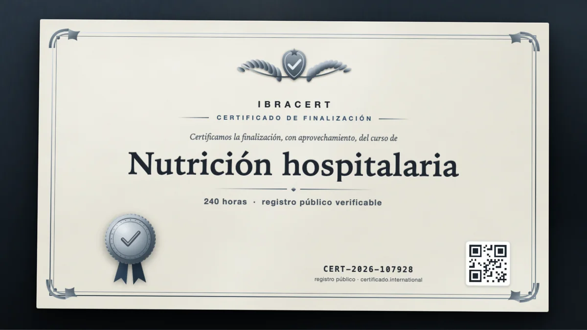 Portada del curso Nutrición hospitalaria