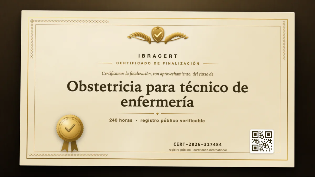 Portada del curso Obstetricia para técnico de enfermería