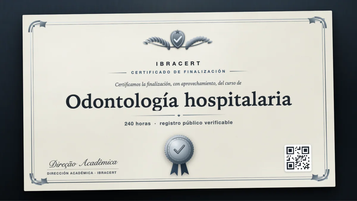 Portada del curso Odontología hospitalaria