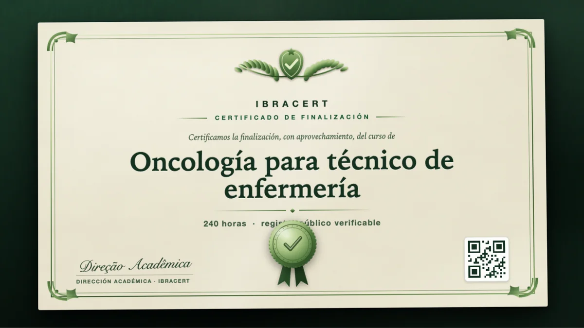 Portada del curso Oncología para técnico de enfermería