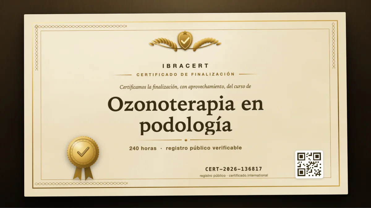 Portada del curso Ozonoterapia en podología
