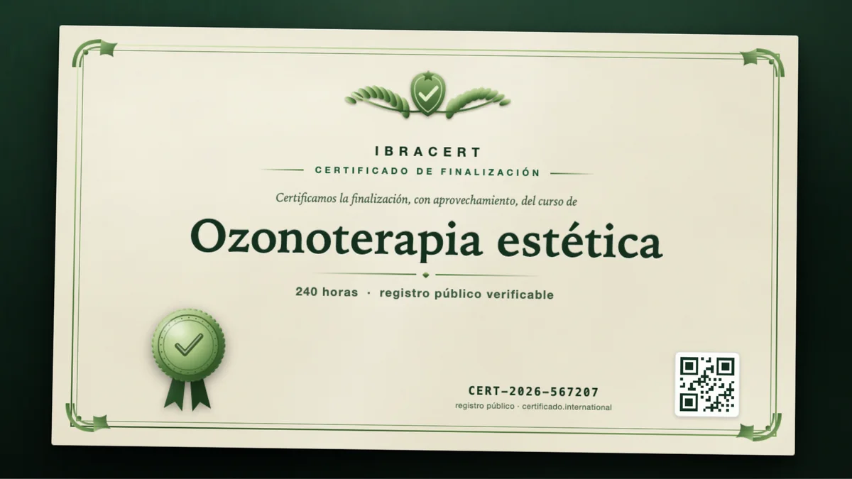 Portada del curso Ozonoterapia estética