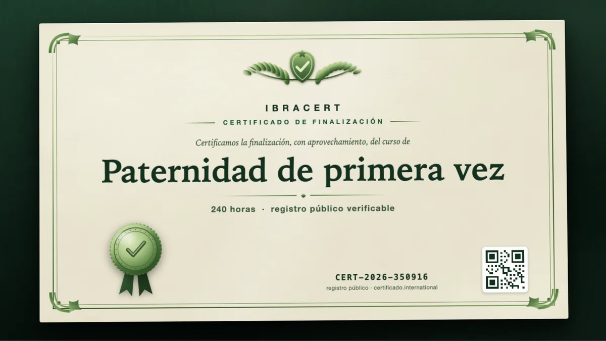 Portada del curso Paternidad de primera vez