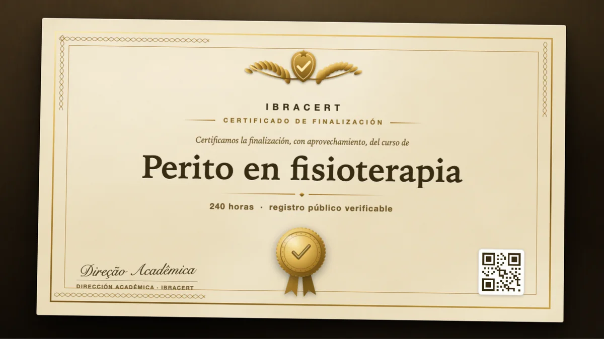 Portada del curso Perito en fisioterapia