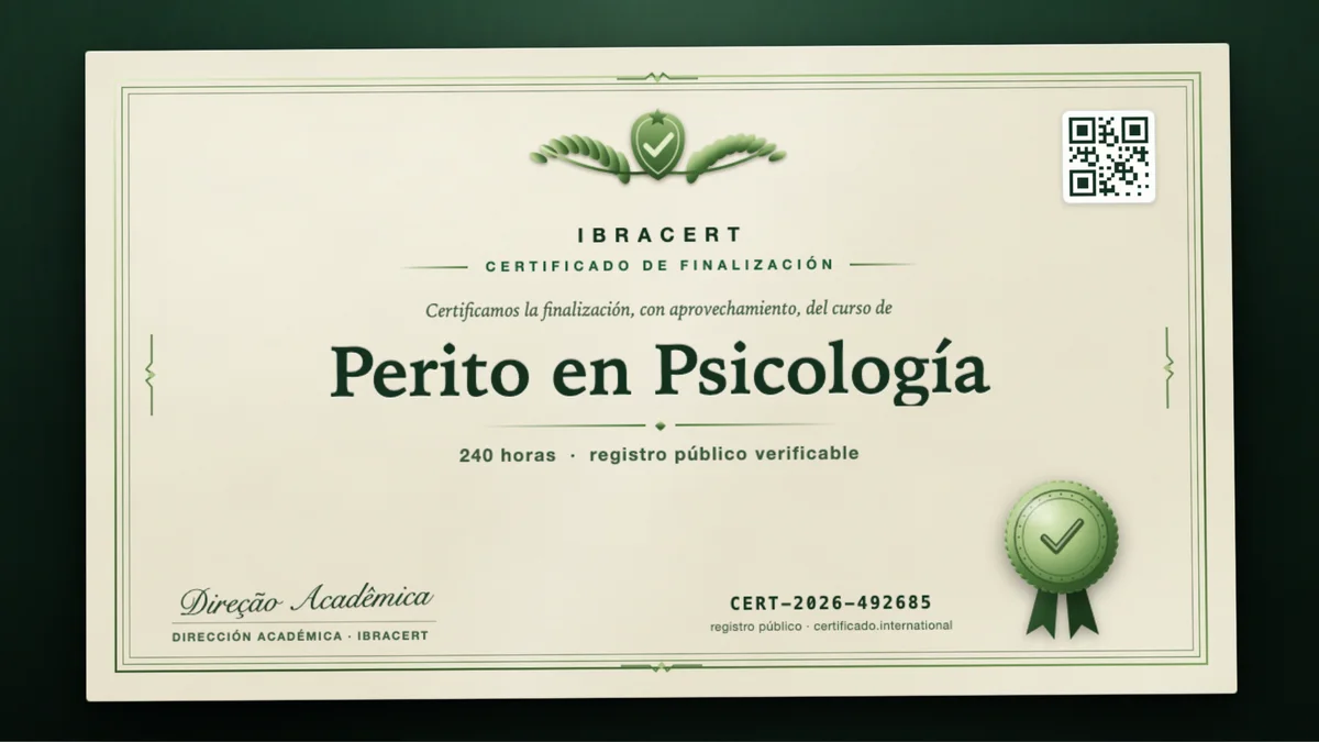 Portada del curso Perito en Psicología