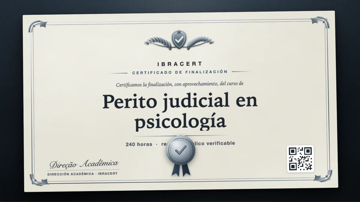 Portada del curso Perito judicial en psicología