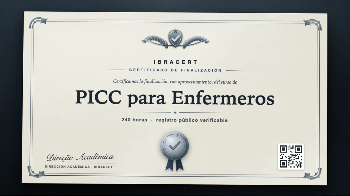 Portada del curso PICC para Enfermeros