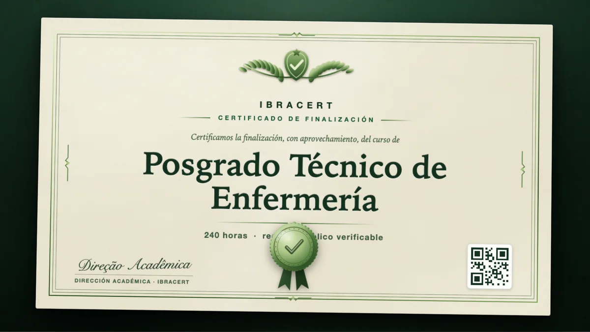 Portada del curso Posgrado Técnico de Enfermería