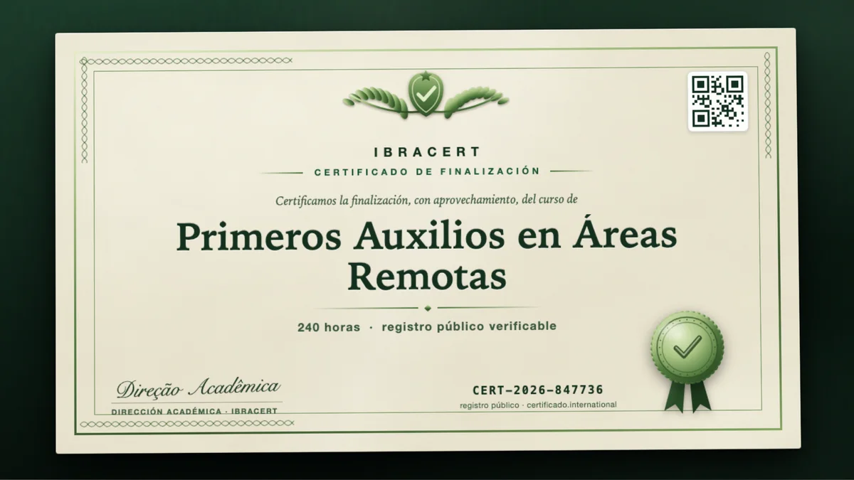 Portada del curso Primeros Auxilios en Áreas Remotas