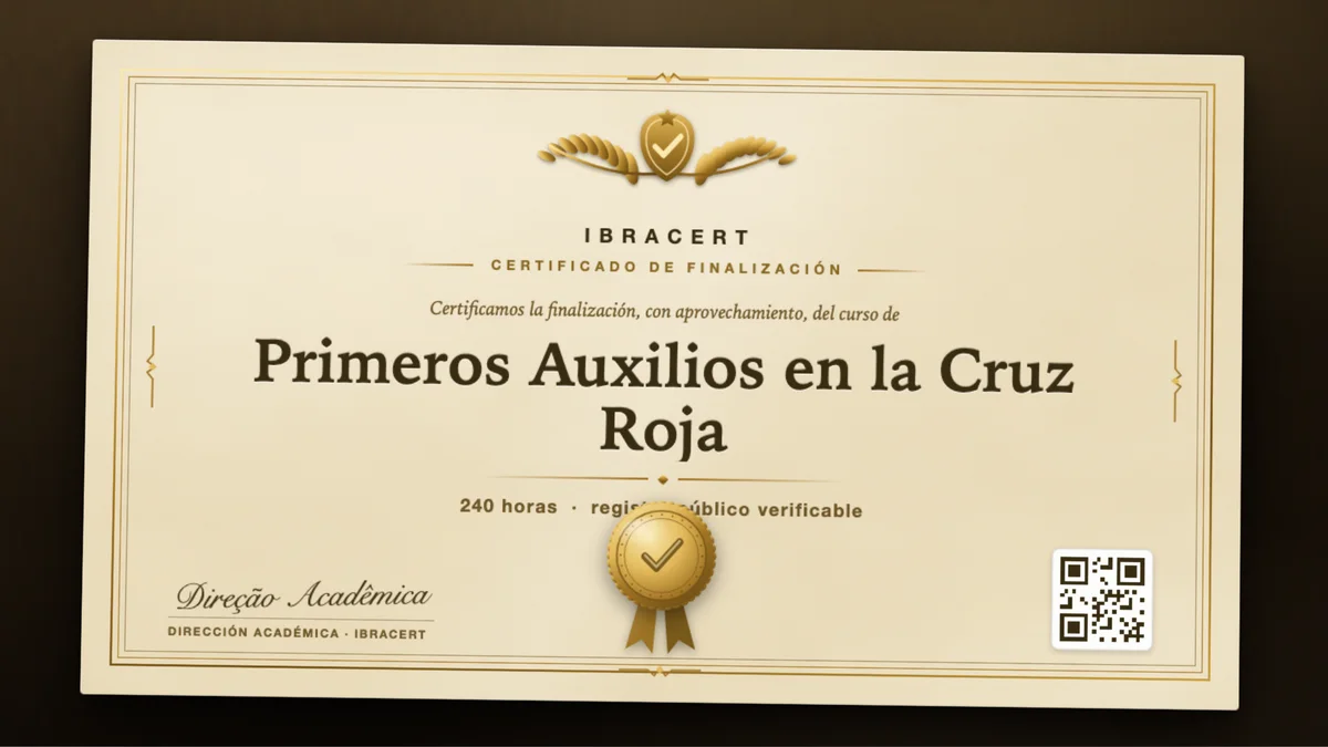 Portada del curso Primeros Auxilios en la Cruz Roja
