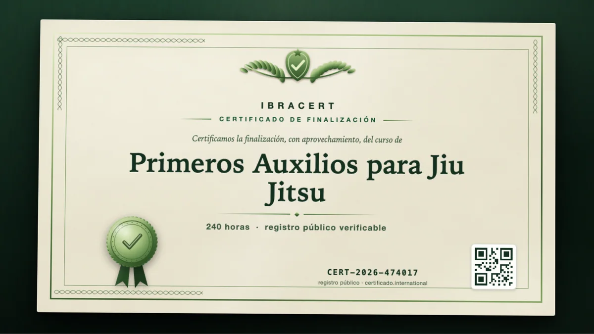 Portada del curso Primeros Auxilios para Jiu Jitsu