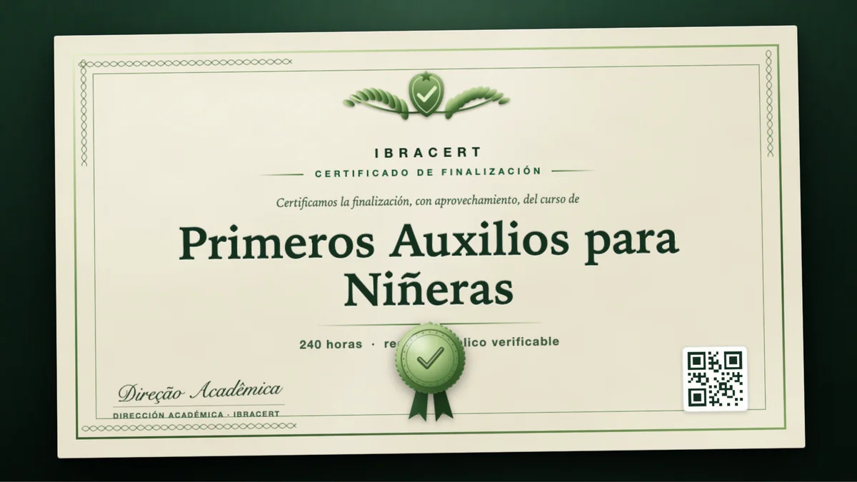 Portada del curso Primeros Auxilios para Niñeras