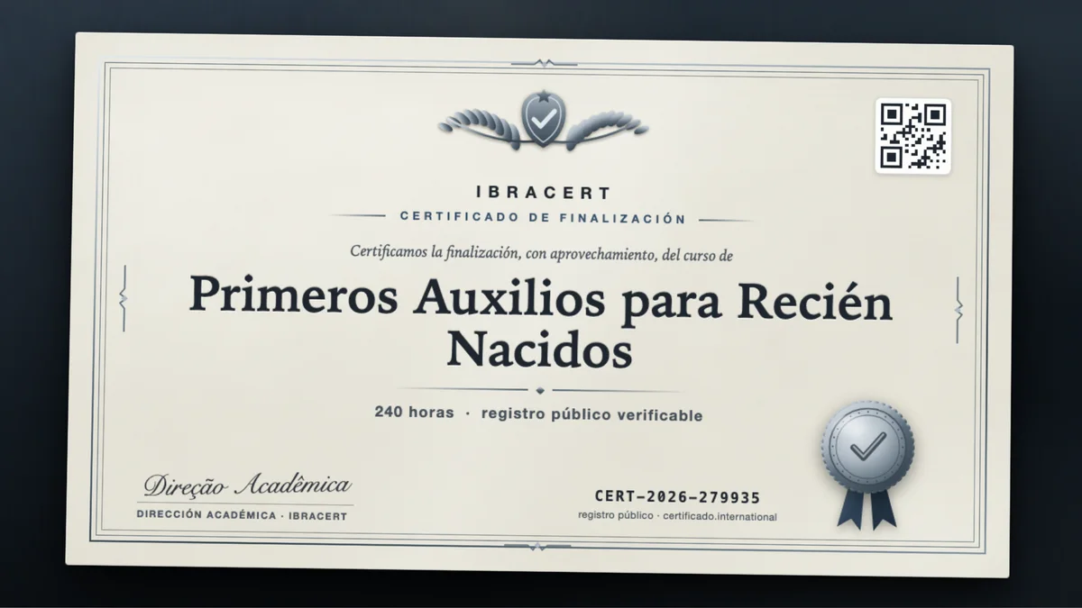 Portada del curso Primeros Auxilios para Recién Nacidos