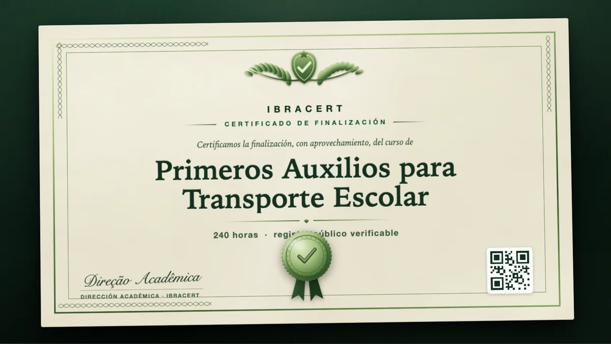 Portada del curso Primeros Auxilios para Transporte Escolar