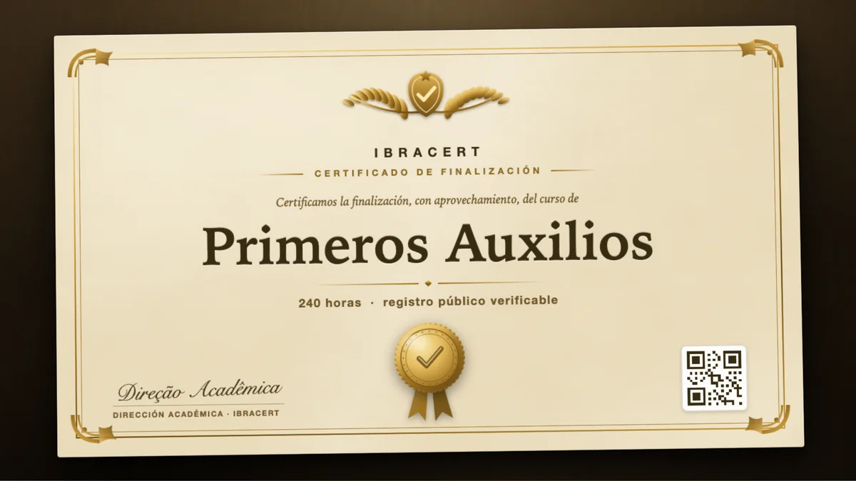 Portada del curso Primeros Auxilios