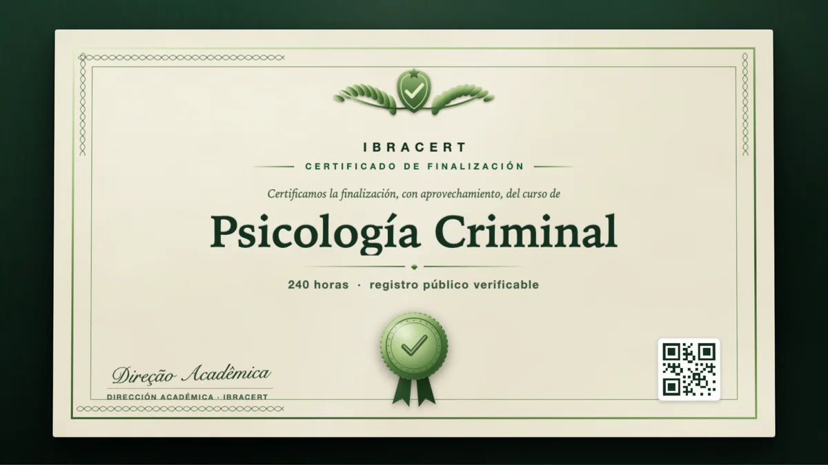 Portada del curso Psicología Criminal