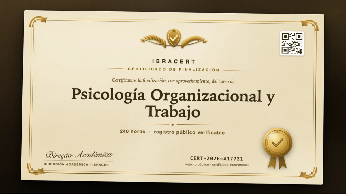 Portada del curso Psicología Organizacional y Trabajo