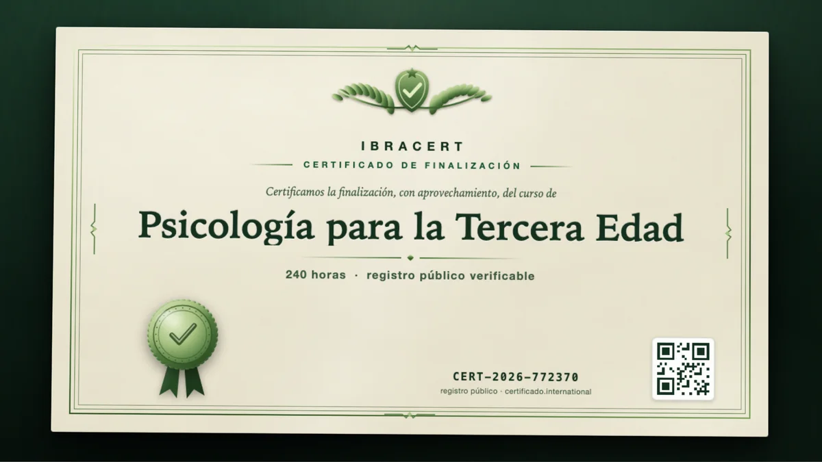 Portada del curso Psicología para la Tercera Edad