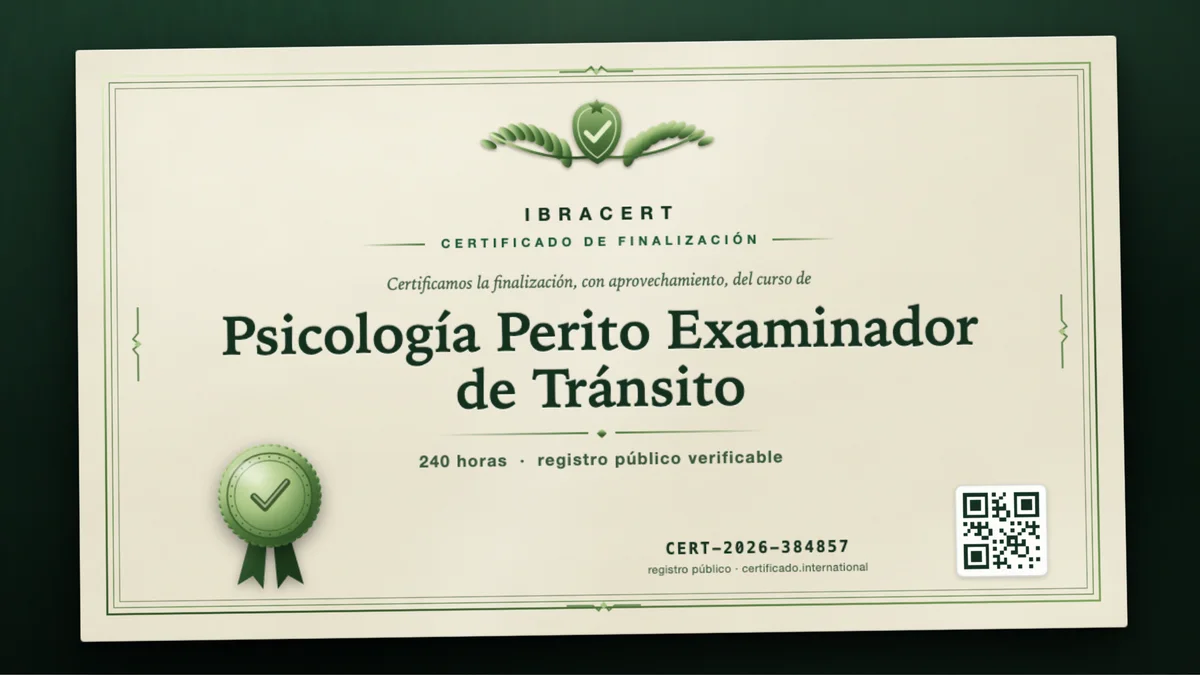 Portada del curso Psicología Perito Examinador de Tránsito