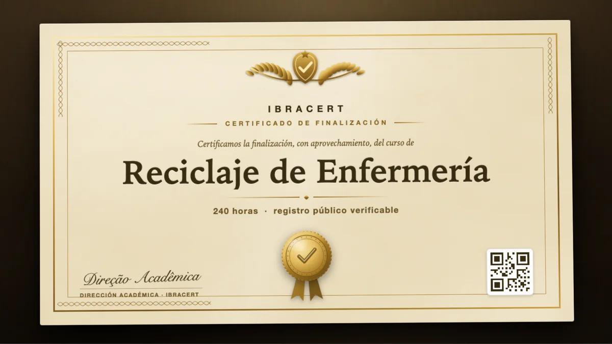 Portada del curso Reciclaje de Enfermería