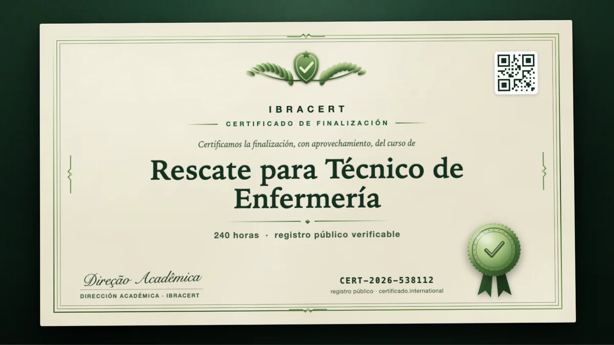 Portada del curso Rescate para Técnico de Enfermería