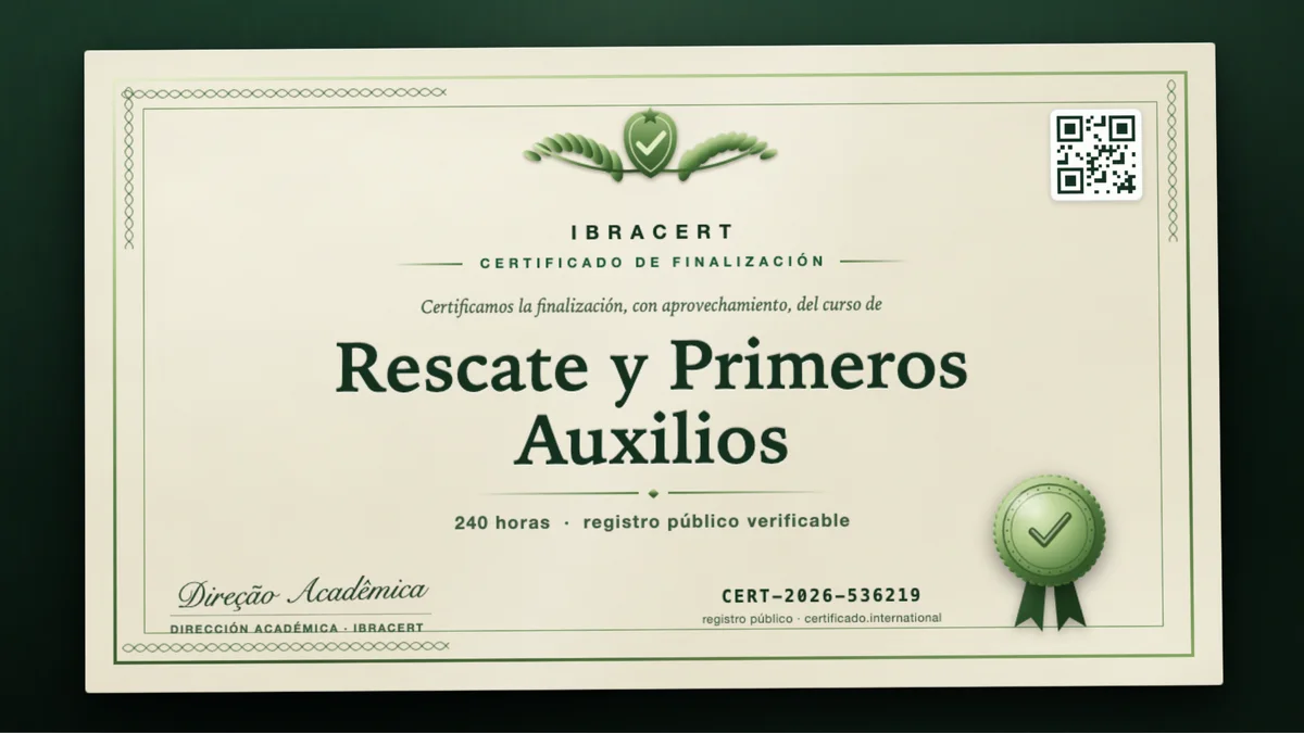Portada del curso Rescate y Primeros Auxilios