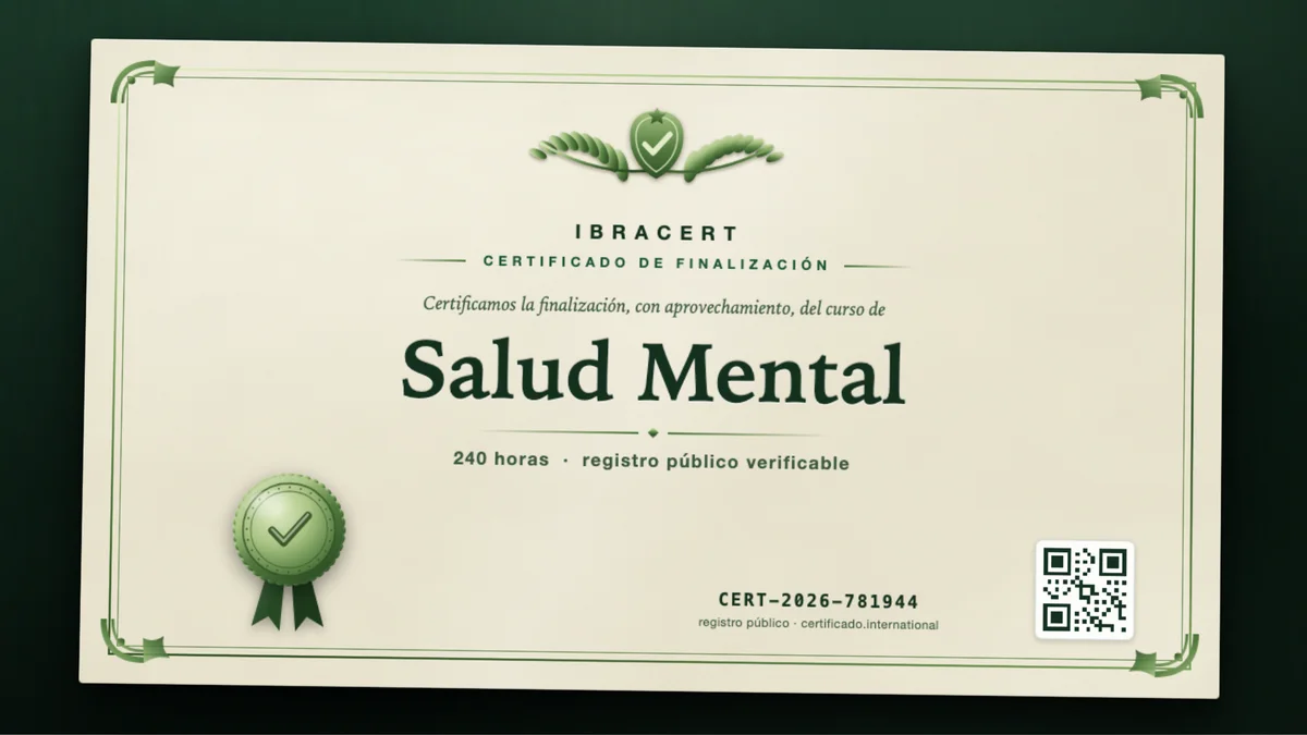 Portada del curso Salud Mental
