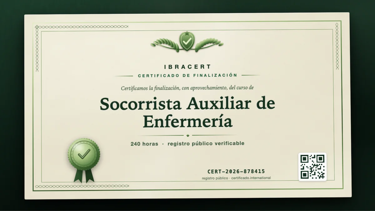 Portada del curso Socorrista Auxiliar de Enfermería