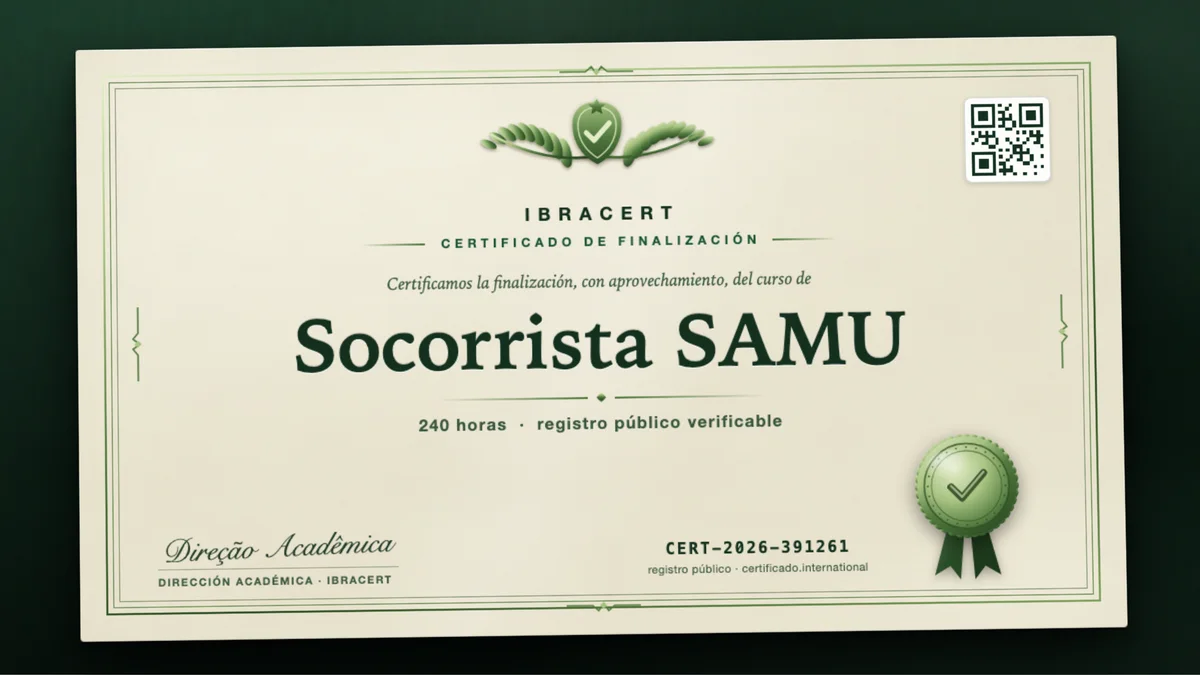 Portada del curso Socorrista SAMU