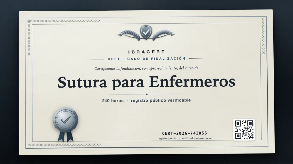 Portada del curso Sutura para Enfermeros