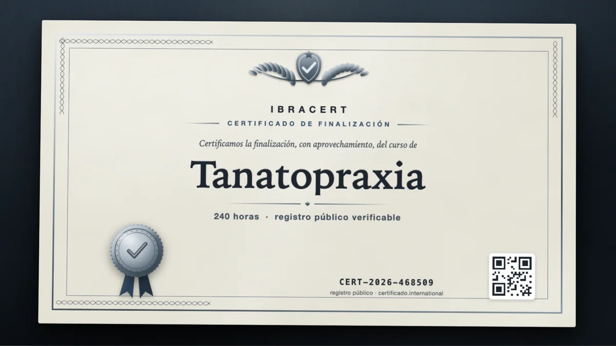 Portada del curso Tanatopraxia