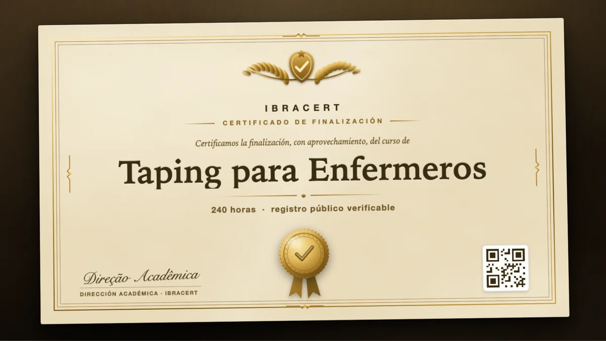 Portada del curso Taping para Enfermeros