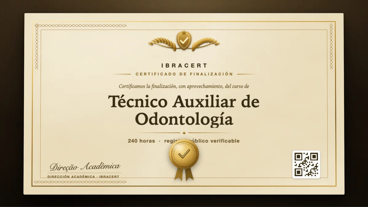 Portada del curso Técnico Auxiliar de Odontología