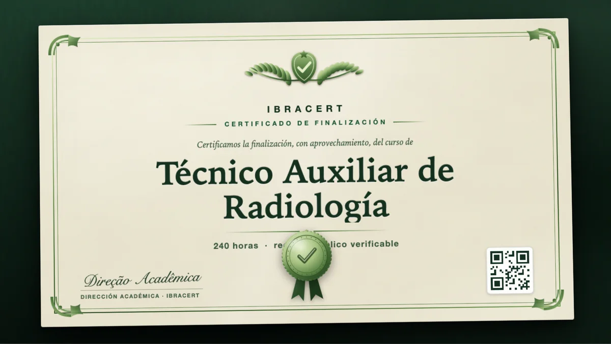 Portada del curso Técnico Auxiliar de Radiología