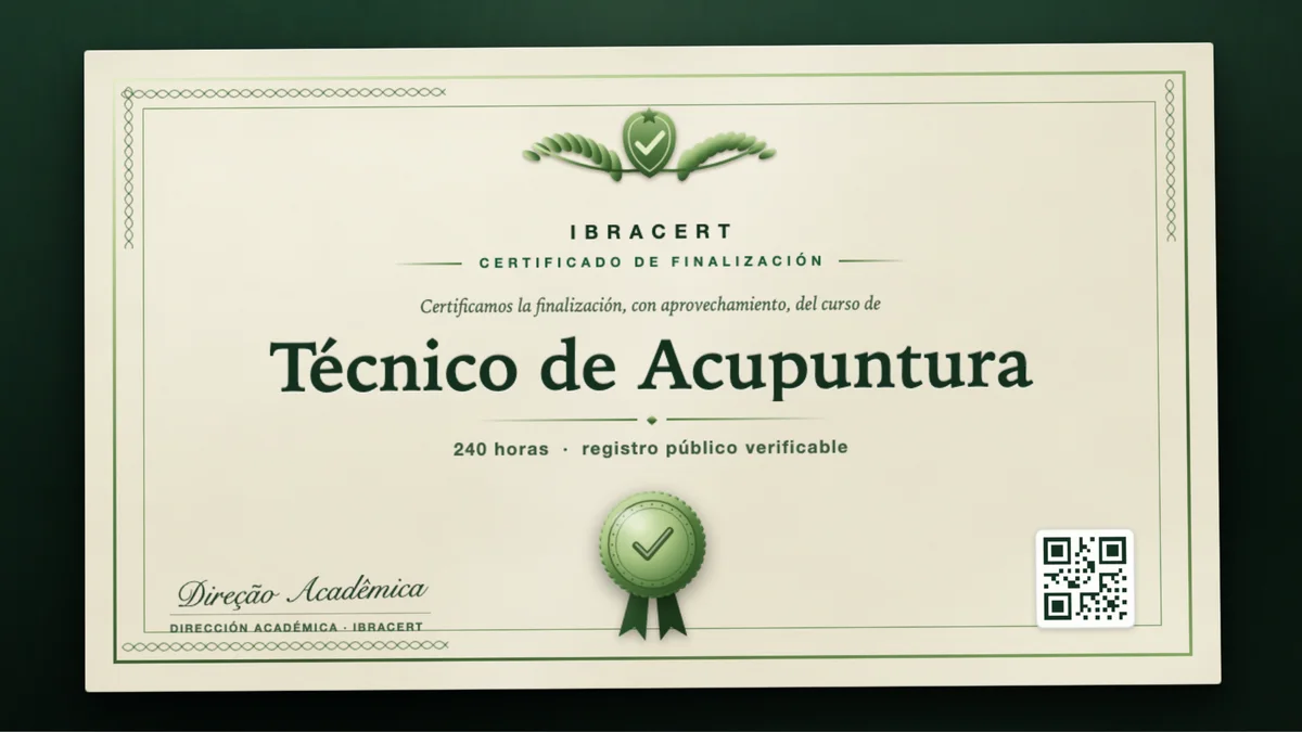 Portada del curso Técnico de Acupuntura
