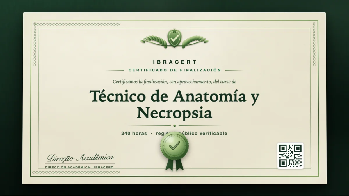 Portada del curso Técnico de Anatomía y Necropsia