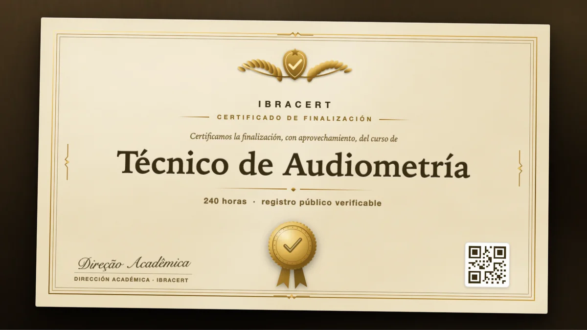 Portada del curso Técnico de Audiometría