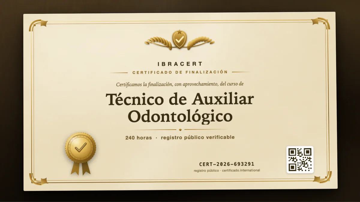 Portada del curso Técnico de Auxiliar Odontológico
